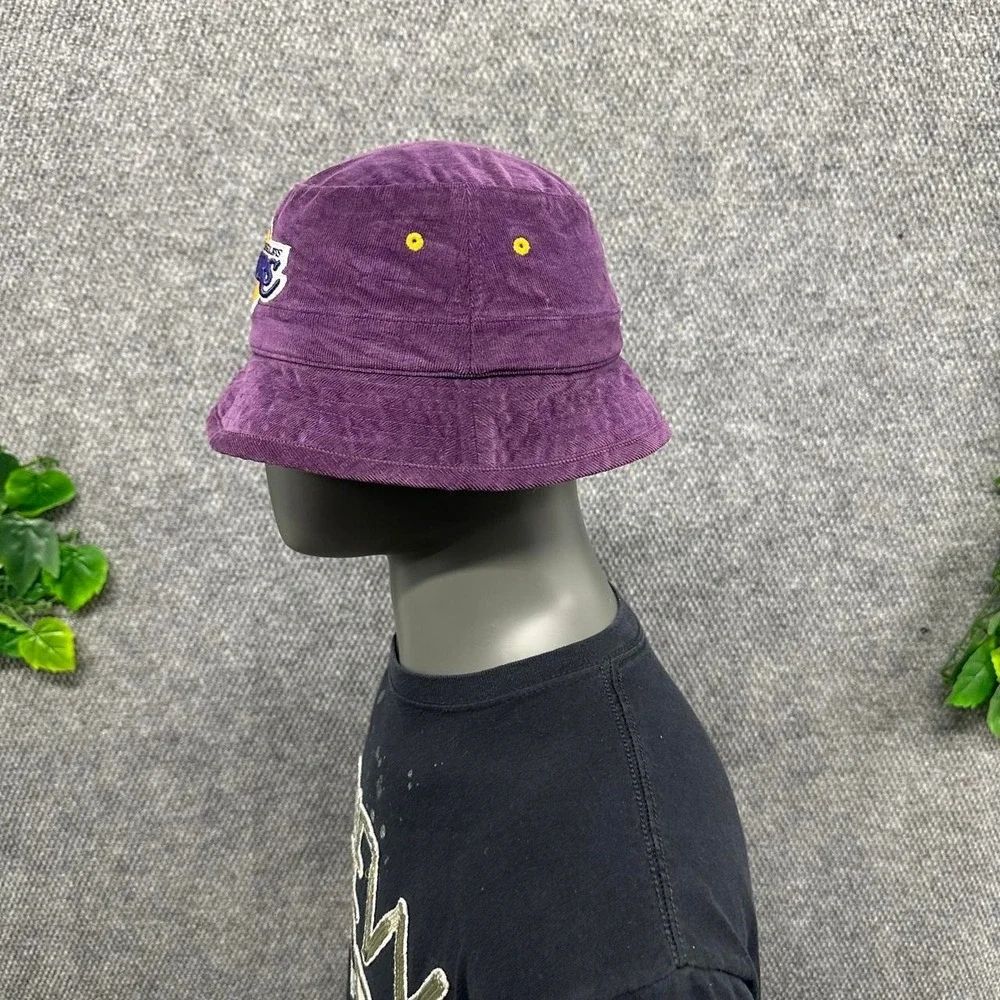 Mitchell & Ness Los Angeles Lakers Purple Corduroy Bucket Hat